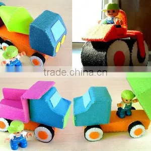 Hot Sale High Quality Handmade Promotional New Product Handmade Eco Friendly Cheap Wholesale Felt Cute Truck Shaped Toy thumbnail-1