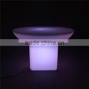 Used Coffee Shop Furniture Colorful Light up Furniture Glow Table With Rechargeable Battery thumbnail-3