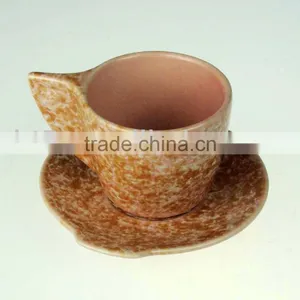 Promotional Mini Ceramic Colored Cup and Saucer thumbnail-1