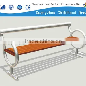 (HD-20102 ) Stainless Steel Bench Handrail and Hard Wood Bench /garden Furniture Outdoor Stainless Steel Bench thumbnail-1