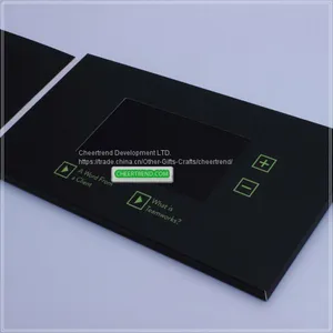 Company Marketing Black Color Printing Video Brochure 4.3