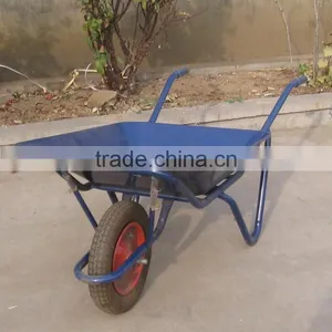 China Manufacturer Steel Tray Lightweight Power Concrete Wheelbarrow for Sale thumbnail-1