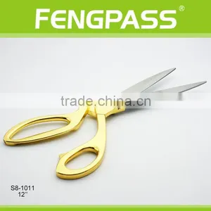 S8-1011 12 Inch Stainless Steel Blades With Zinc Alloy Handle Scissors For Cutting Fabric thumbnail-3