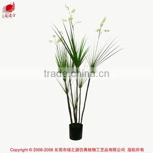 45 / 55 /65 Inch Nearly Nature Artificial Bonsai Grass Potted Scallop Grass With Orchid Flowers Fake Pots Plant thumbnail-1