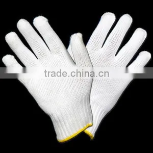 Heat Wave Nylon / Polyester Gloves 7 Gauge Polyester Enhanced Dry Heat Protection Flexible Grip Lint Free White thumbnail-1