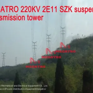MEGATRO 220kv Double Circuit 15° Angle Pole thumbnail-3