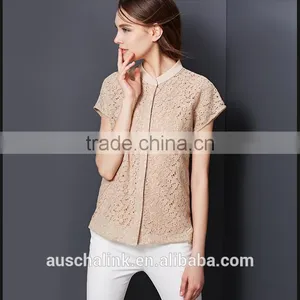 2016 Best Selling High Quality Ladies Lady Lace Tops Latest Design thumbnail-5