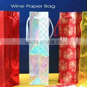 Paper Bags for Wine Bottle / Printed Wine Paper Bags thumbnail-1