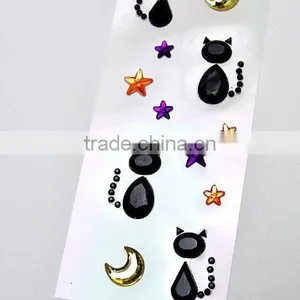 Gem Stickers Craft Rhinestone Mirror Decoration Sticker for Card Making thumbnail-6