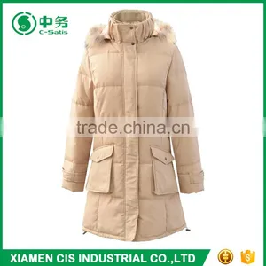 2017 New Style Winter Windproof Warm Sexy Women Long Duck Down Coat thumbnail-1