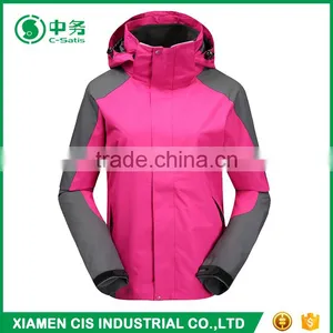 High Quality 100 Polyester Soft Shell Women Blank Windbreaker Jacket thumbnail-1