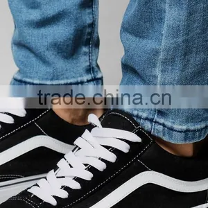 New Style Skinny Fit Denim Jeans Pent Men's Ripped Distressing Custom Made Jeans Pants thumbnail-5