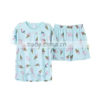 Summer Cotton Pajamas Women thumbnail-1