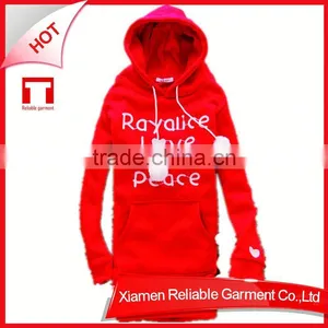 Warm Girls Red Winter Korean Fashion Hoodies thumbnail-1