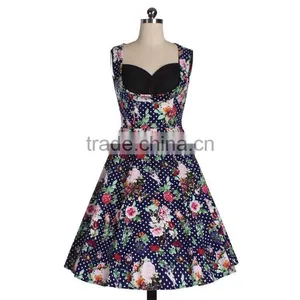 Walson Womens Ladies New Floral Vintage 1950s Rockabilly Vintage Tea Dress thumbnail-1