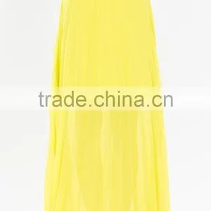 Partially Lined Perfect Pleated Long Skirt Sexy Chiffon Maxi Skirts thumbnail-5