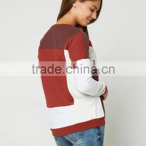 2016 Wensfashion Custom Women Leather Sleeve Sweatshirt and Long Sleeved Sweatshirt thumbnail-6