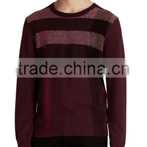 China Wholesale Breathable T-shirt 100 Cotton Sweatshirts Stripe Mens Sweatshirt thumbnail-3