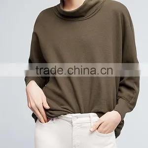 2017 Oem Fashion Wholesale Women Fleece Pullover Hoodie Sweater Women Fleece Pullover Sweater thumbnail-3