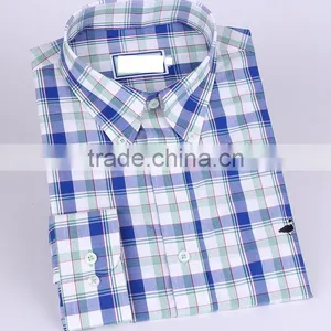 2017 New Fashion Plaids Mens Long Sleeve Casual Shirt Wholesale thumbnail-1