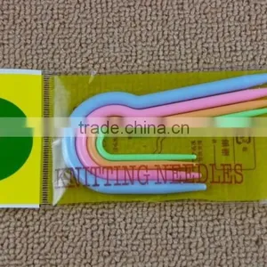 Plastic U-shaped Twist Knitting Needle /Sweater Woolen Weaving Tools thumbnail-1