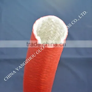 Self-extinguishing Silicone Coated Fire Protection Fiberglass Sleeving thumbnail-2