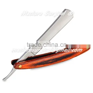 AT SALON RAZOR WOOD HANDLE RAZOR,STEEL BLADE thumbnail-1