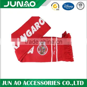 Fashionable Personalized Acrylic Knitted Football Fan Scarf thumbnail-1