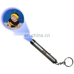 Logo Projector Keychain,led Projection Keyring/key Holder for Advertisment Items thumbnail-1