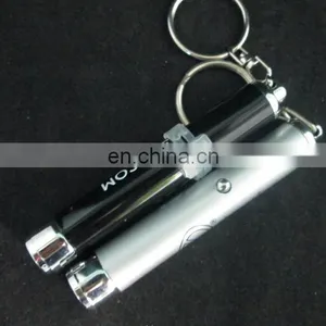 Flashlight Solar Mini Projector Logo Keychain Light Led Torch Keychain thumbnail-1