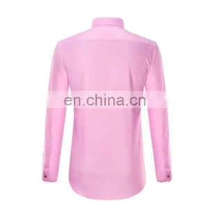 100% Cotton Long Sleeve Casual Shirt for Men/ Customized Slim Fit Dress Shirt thumbnail-3