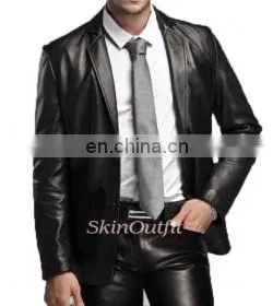 Mens Leather Blazers thumbnail-1