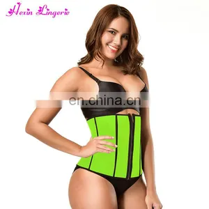Women Body Slim Shaper Custom Sports Training Trimmer Private Label Waist Trainer With Steel Boned thumbnail-3