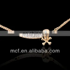 Promotional Wholesale Custom Crystal Souvenir Metal Rhinestone Necklace Manufacturer in Yiwu China MCB-0001 thumbnail-1
