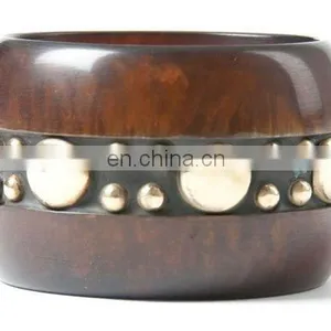 Ladies Studded Wood Bangle thumbnail-1