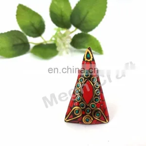 Handmade Banjara Gypsy Ring- Vintage Hippie Style Ring- Designer Handmade Boho Ring thumbnail-1
