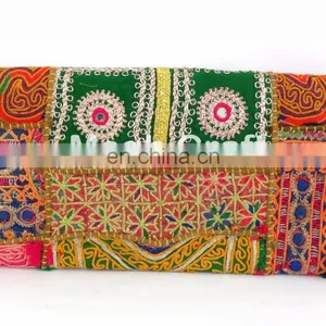 Vintage Gypsy Banjara Coin Clutch - Antique Embroidered Coin Clutch- Banjara Gypsy Coin Clutch thumbnail-4