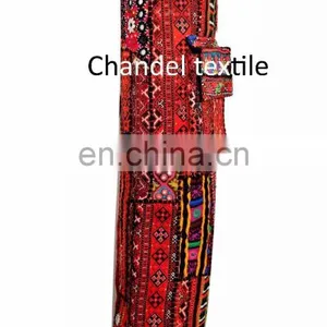 Indian Handmade Bag Cross Body Purse Banjara Style Yoga Bag Yoga Met Bag Ethnic Hand Embroidered Vintage Yoga Mat Bag Old Fabric thumbnail-3