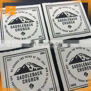 Printed Soft 100% Organic Cotton Labels Clothing Main Label for Garments and Hats thumbnail-4
