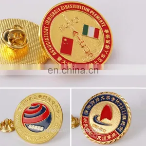 Custom High Quantity Soft Lapel Pins Badge With Gold Butterfly Clutch thumbnail-3
