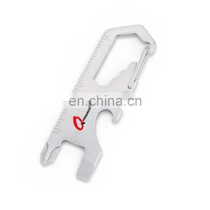 8 in 1 Stainless Steel Pocket Multi Function Tool With Screwdriver,bottle Opener,ruller,wrench, thumbnail-4