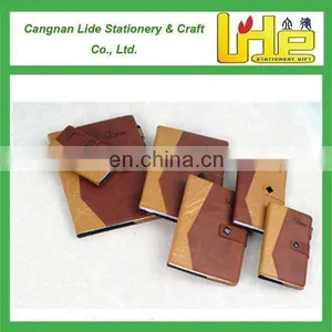 2016 Custom Promotional Felt Cover Leather Cover Office Using Hardcover Notebook thumbnail-1