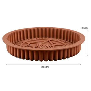 Free Sample Food Grade Heat Resistant Nontoxic Silicone Cake Mould Baking Mousse Pudding Mould Tool Cake Pan Fruit Pie thumbnail-1