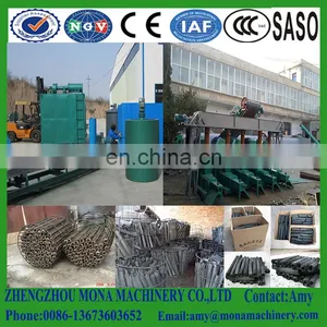 Top Quality Rice Husk Sawdust Briquette Charcoal Making Machine thumbnail-5