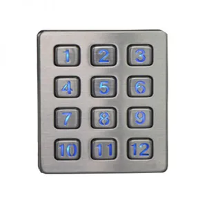 3x4 Layout Metallic Keypad Digital Numeric Keypad for Industrial Area thumbnail-3