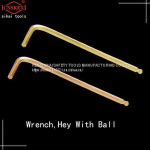 Non Sparking Tools Wrench Hex Key With Ball thumbnail-4