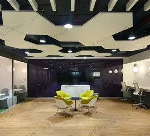 High Performance Acoustic Cloud, Sound Absorbing Ceiling Tile thumbnail-1