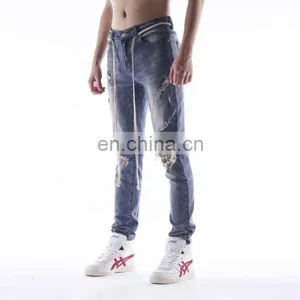 DiZNEW Fashion Hot Seller Jeans Casual Slim Jean Classic Trousers Denim Pants Men thumbnail-4