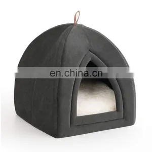 Cat Cave With Cushion Bed for Small Animals Cat Bed With Removable Washable Cat Supplies thumbnail-6
