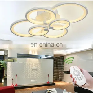 Modern Dimmable by Remote Control Led Acrylic Ceiling Lights for Drawing Room thumbnail-4